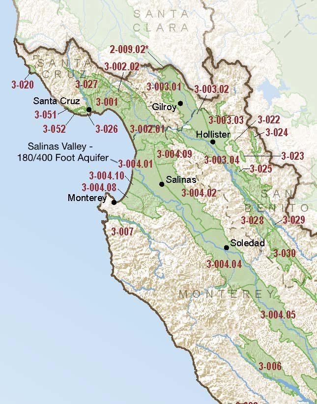 Salinas Valley 180 400 Foot Aquifer Groundwater Exchange