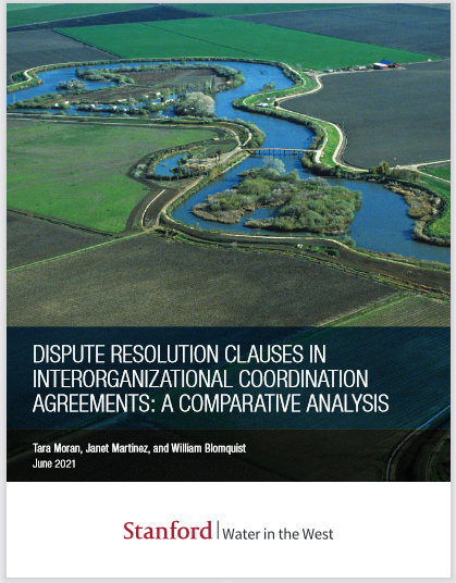 REPORT: Dispute Resolution Clauses In Interorganizational Coordination Agreements: A Comparative Analysis